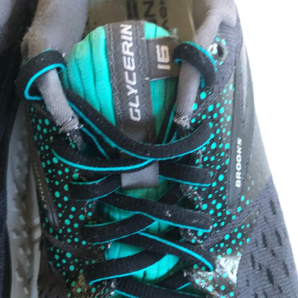 BROOKS. Glycerin‎ 16 Gray/Green Women’s Shoes Sz 9